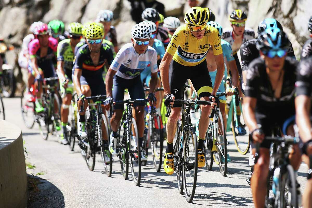 Overall leader Chris Froome is halfway through the Alps as he closes in on his second Tour de France crown.