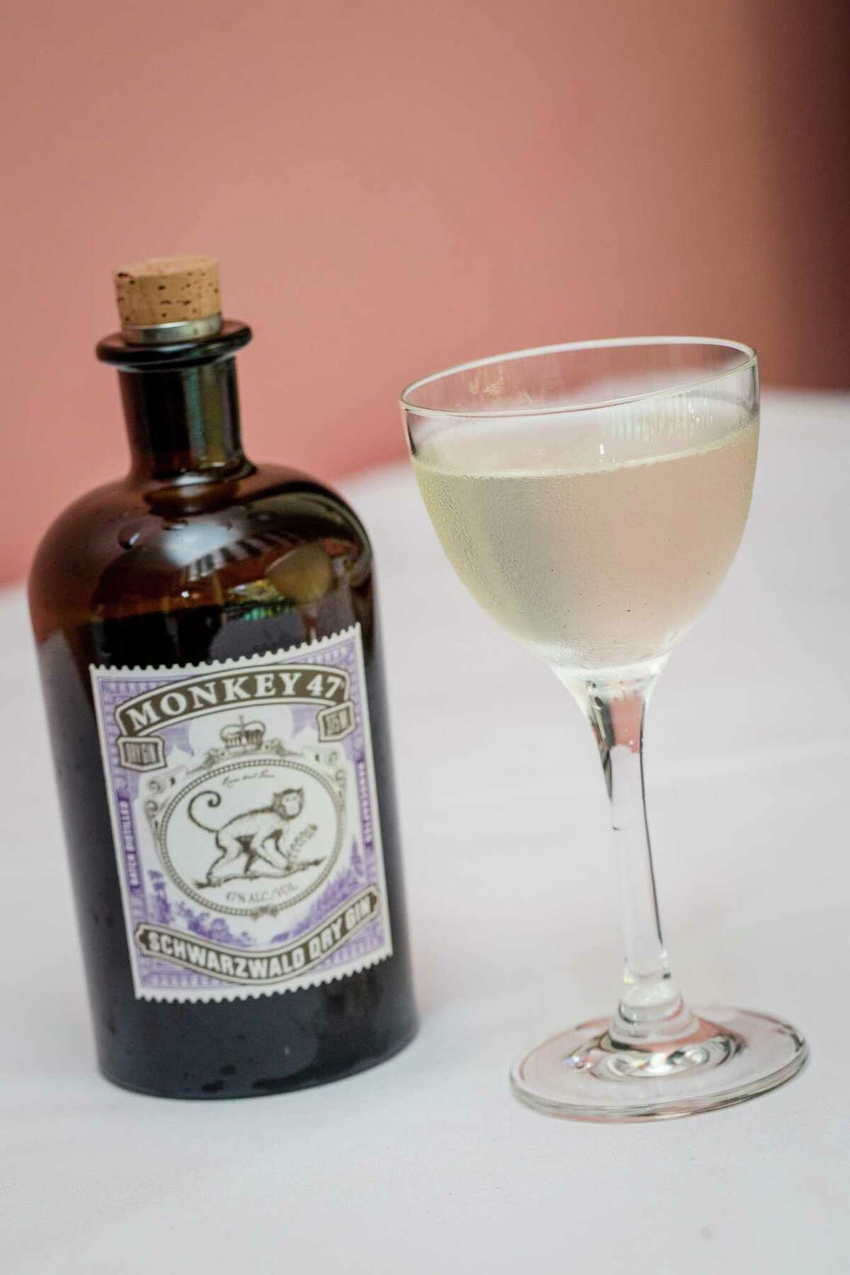 Wickets and Tea is a cocktail made with Monkey 47 Gin and white tea-infused blanc vermouth. It was served at 2015 Tales of the Cocktail in New Orleans.