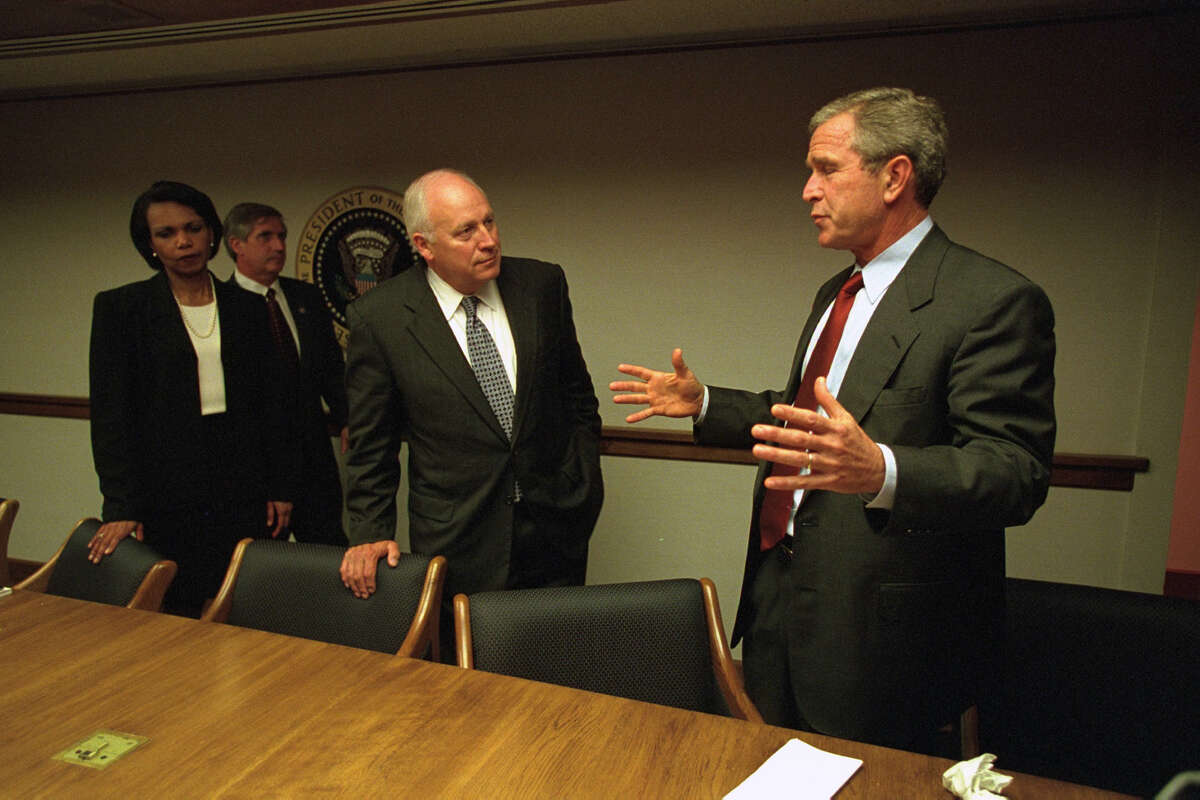 Editor's note: The following caption remains unedited and is in the original form as released by the U.S. National Archives. peoc room. white house.