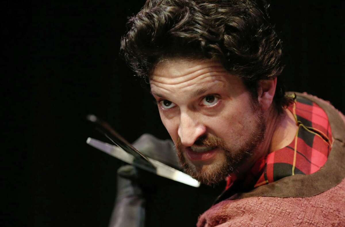 Adam Noble poses for a photo as "Macbeth" from "Macbeth" at the Wortham Theater on the University of Houston campus Wednesday, July 22, 2015, in Houston. The University of Houston presents the Houston Shakespeare Festival each year at Miller Outdoor Theatre. ( Jon Shapley / Houston Chronicle )