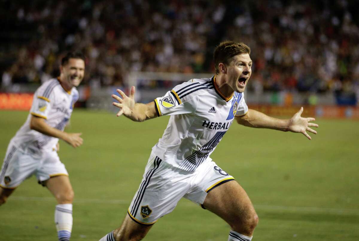 The addition of midfielder Steven Gerrard, right, to the roster gives the Galaxy even more firepower