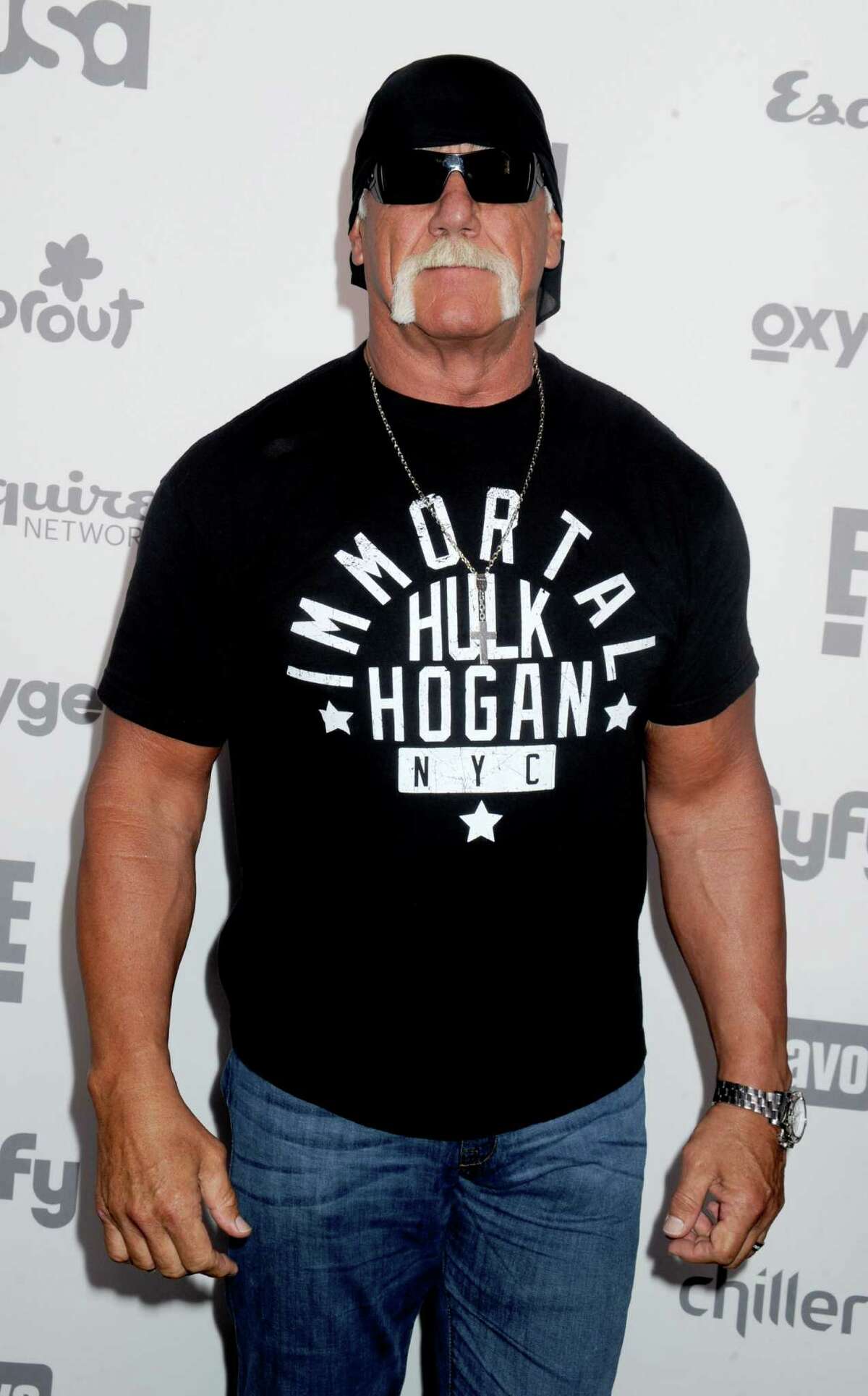 Hulk Hogan apologized for using "offensive language" in the controversial video. Entertainment Group Upfront at the Jacob K. Javits Convention Center in New York City on May 14, 2015. World Wrestling Entertainment fired Hogan Friday over racial slurs he made during a conversation he had with someone about Hogan's daughter, Brooke. (Dennis Van Tine/Abaca Press/TNS)
