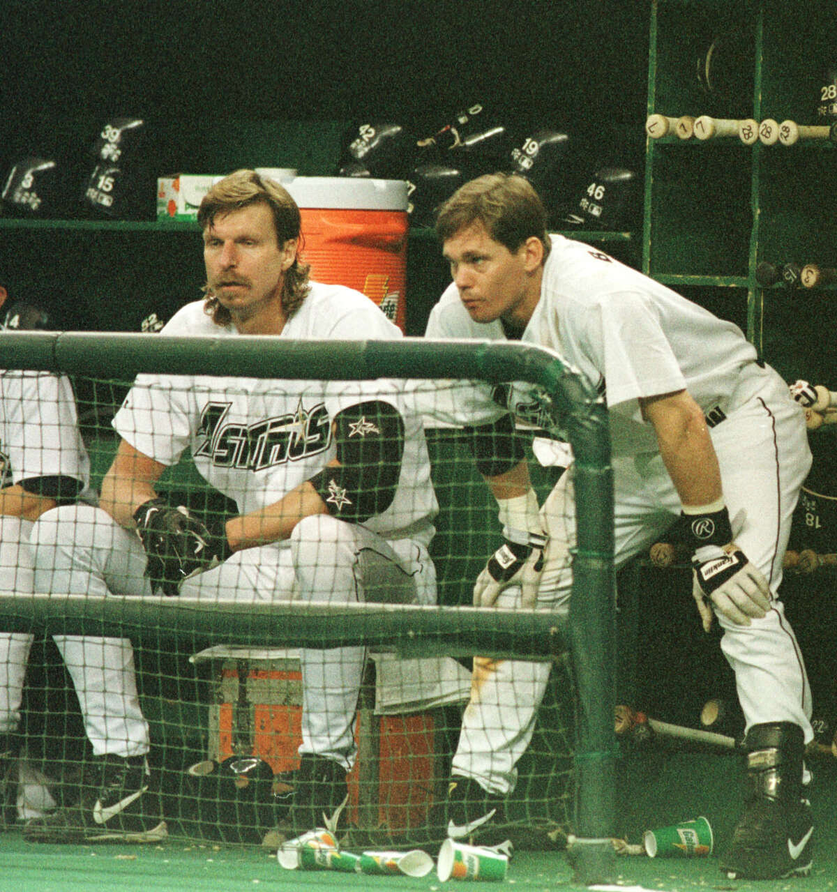 MAJESTIC  RANDY JOHNSON Houston Astros 1998 Throwback Away