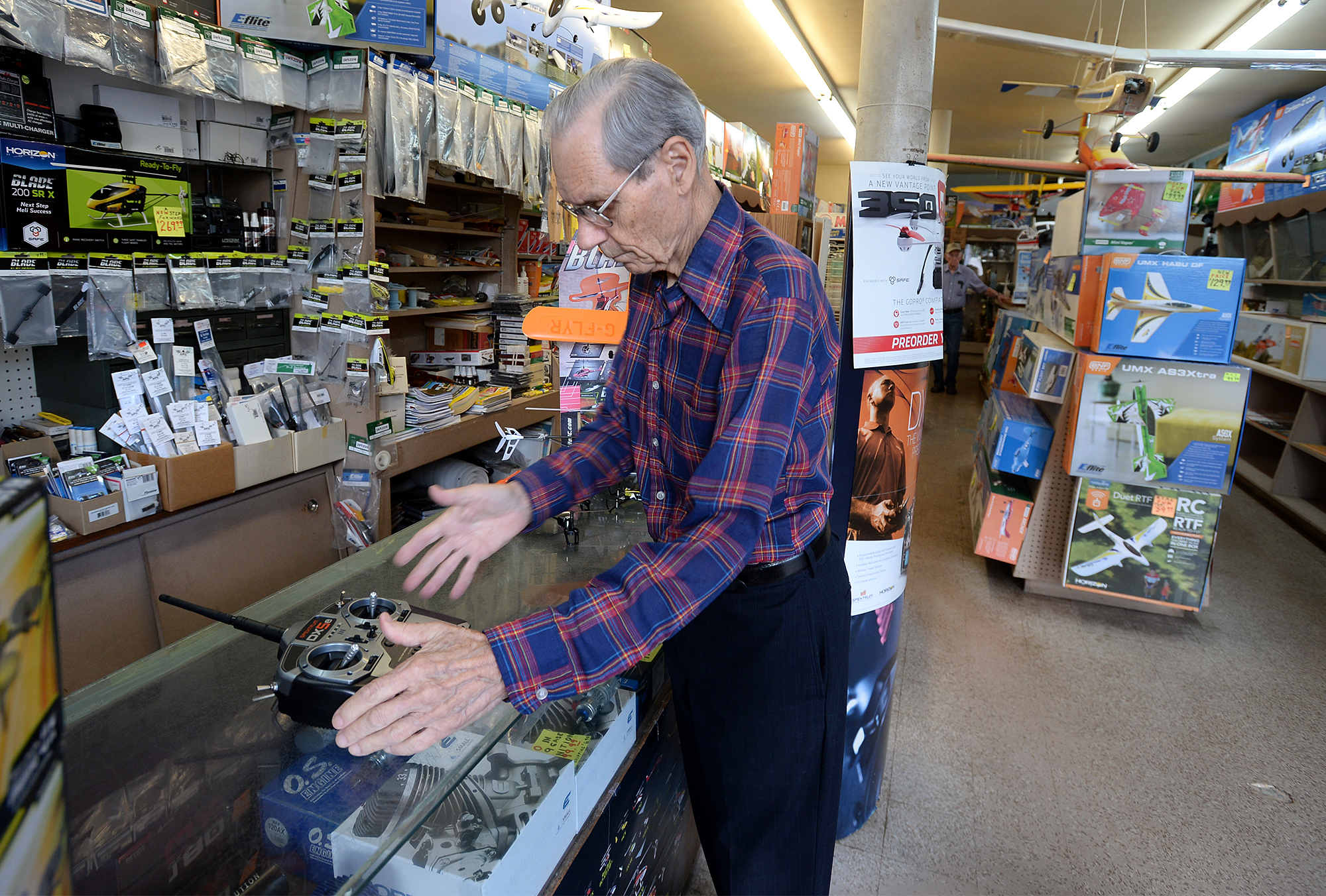 Hobby store owner makes his final landing