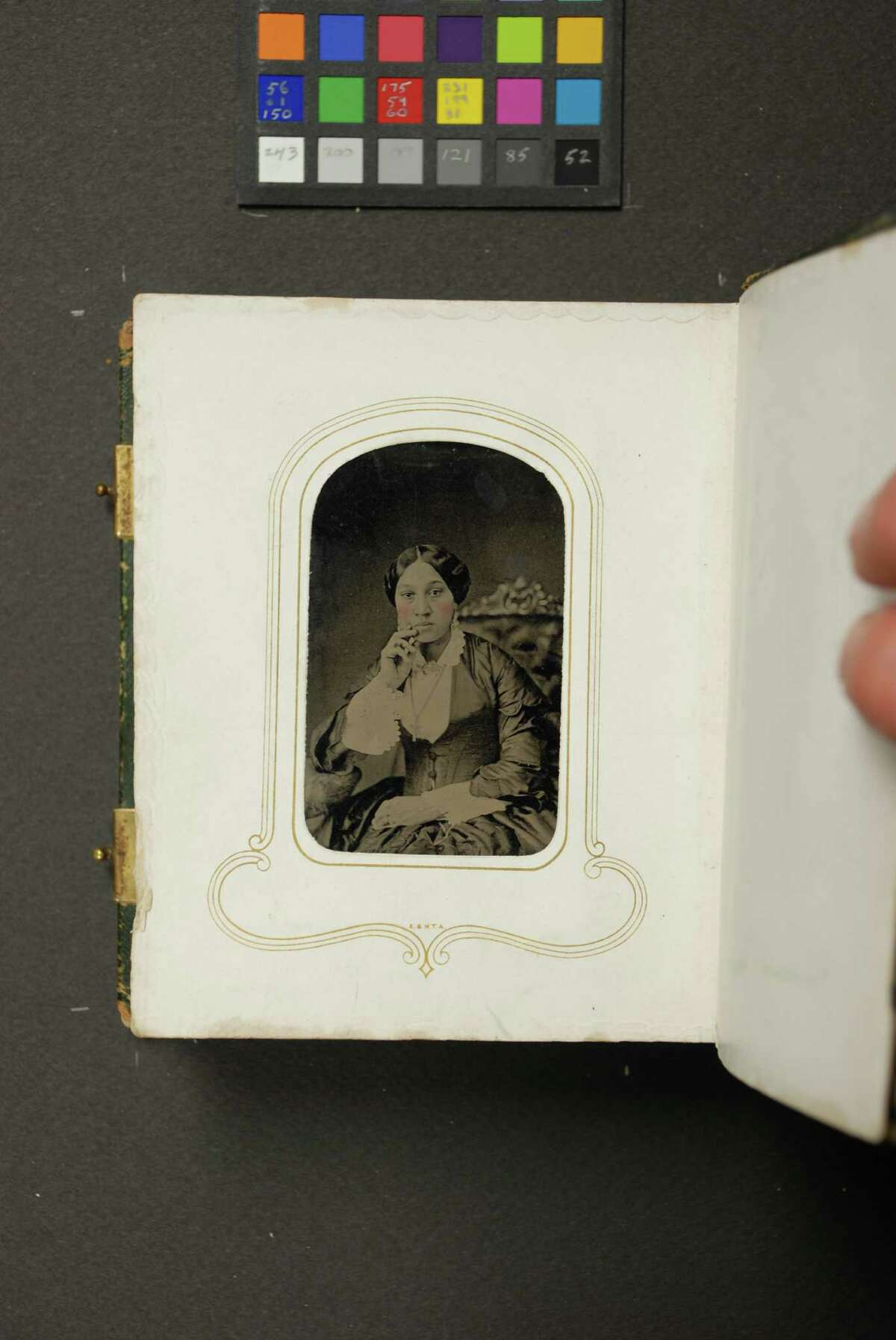 Photo albums found in the William L. Clements Library collection at the University of Michigan tell the story of Arabella Chapman, the first African-American to graduate from Albany Free Academy, today Albany High School, in the 1800s. This photo was taken when she was between the ages of 18 and 20, around the time she graduated. (William L. Clements Library, University of Michigan)