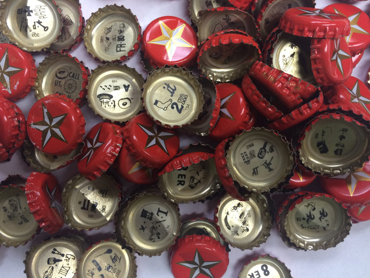 Lone Star Beer bottle cap puzzle quiz Can you solve