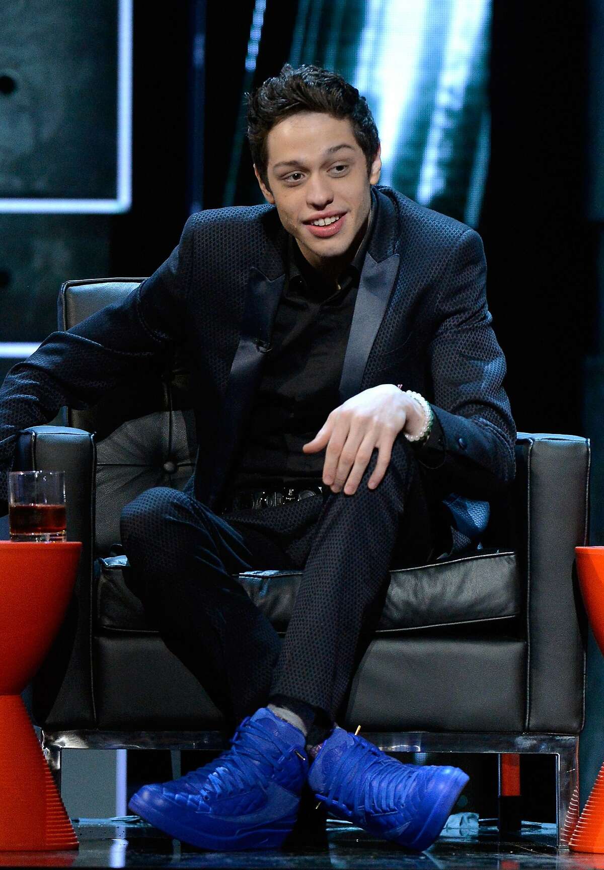Pete Davidson of "Saturday Night Live" at Comedy Central's Justin Bieber roast.