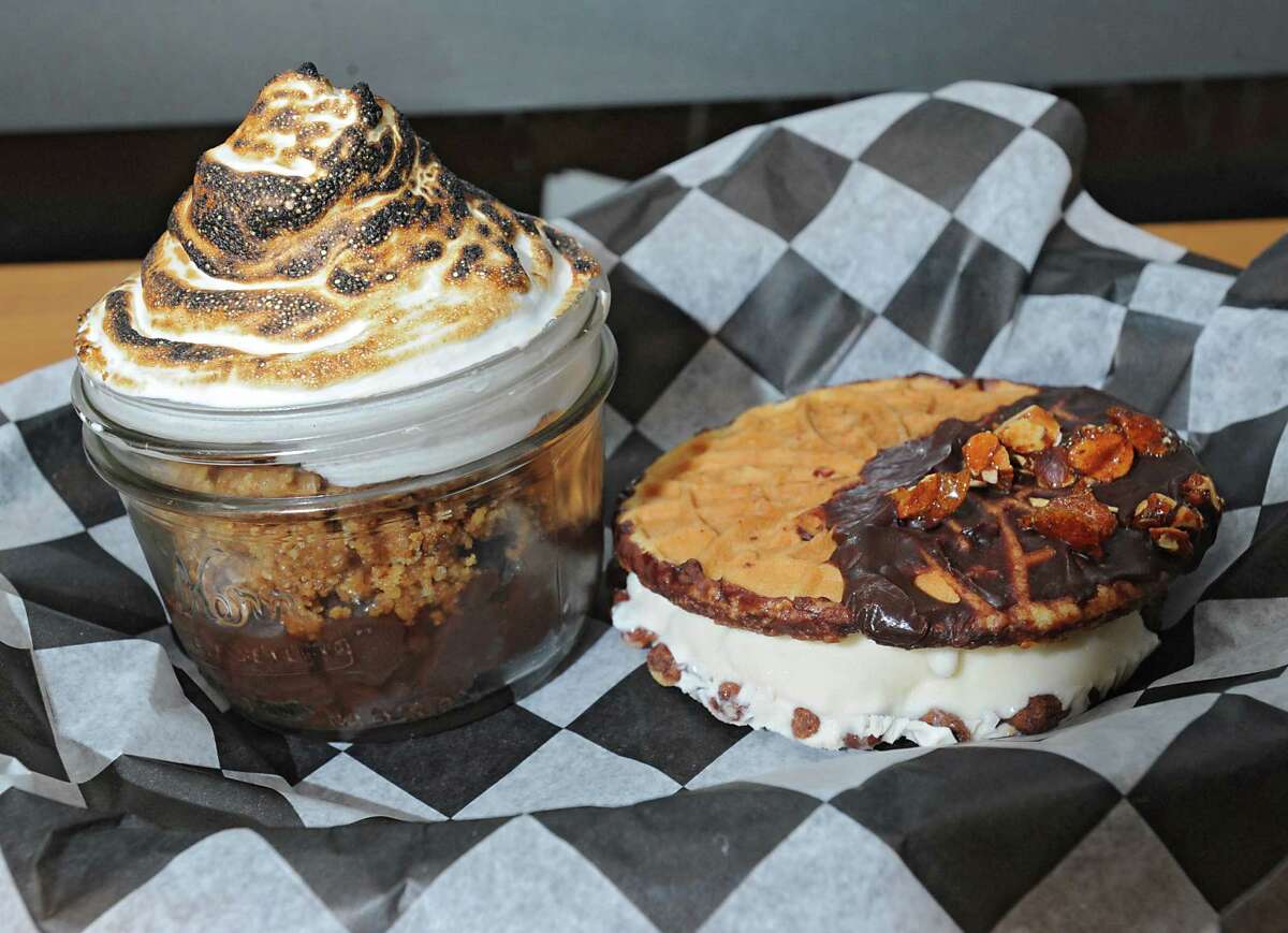 S'mores in a jar and house made ice cream sandwich at Comfort Kitchen on Thursday, July 23, 2015 in Saratoga Springs, N.Y. (Lori Van Buren / Times Union)