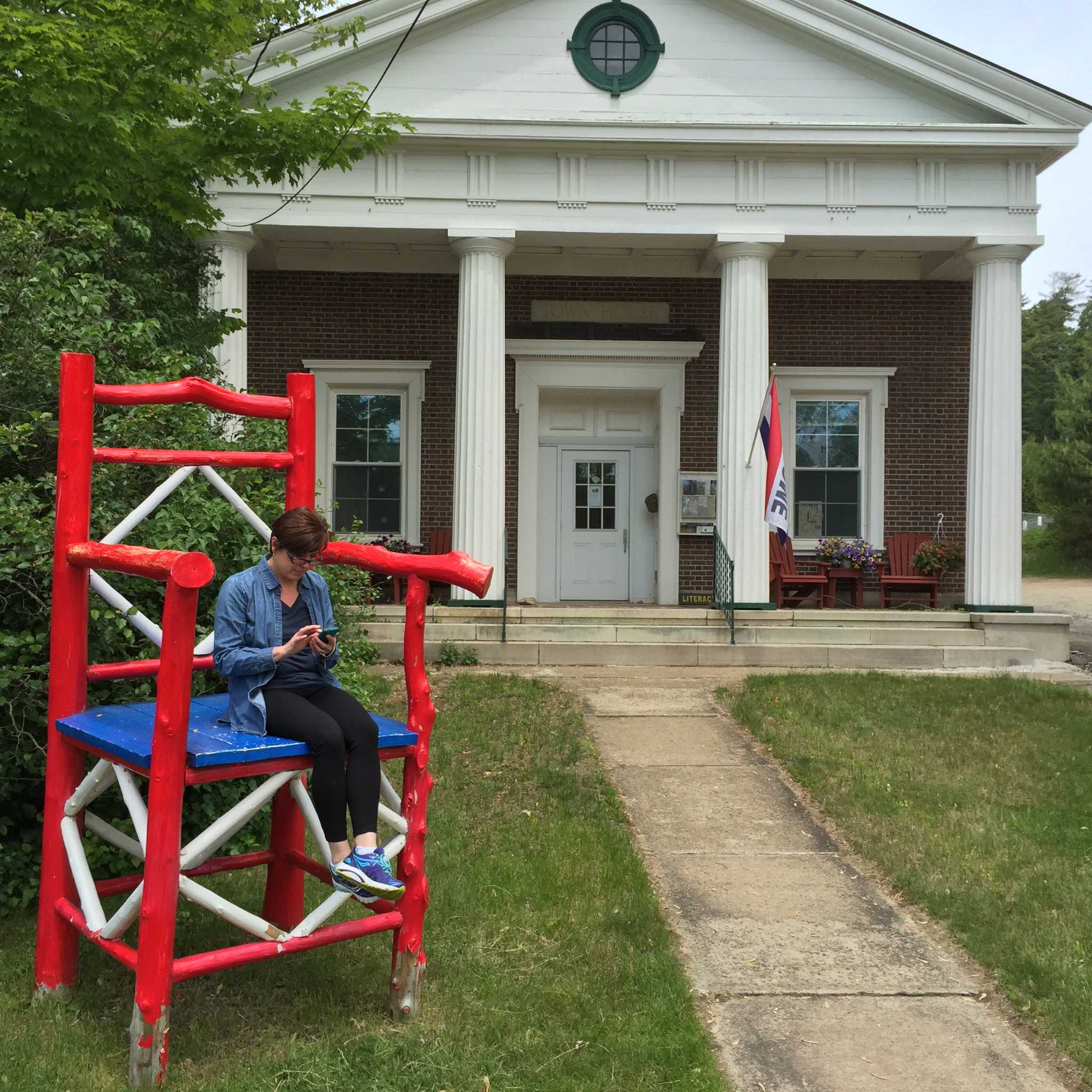 Giant Adirondack chair added to Bombardier Park