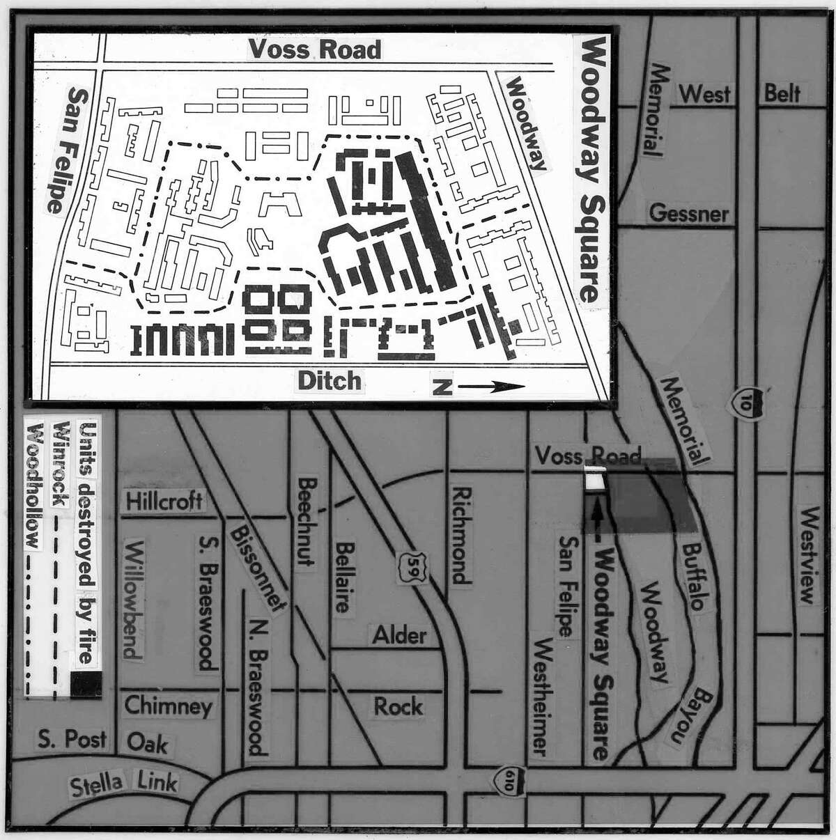 Haven for era's 'swingin' singles,' Woodway Square Apartments burned in