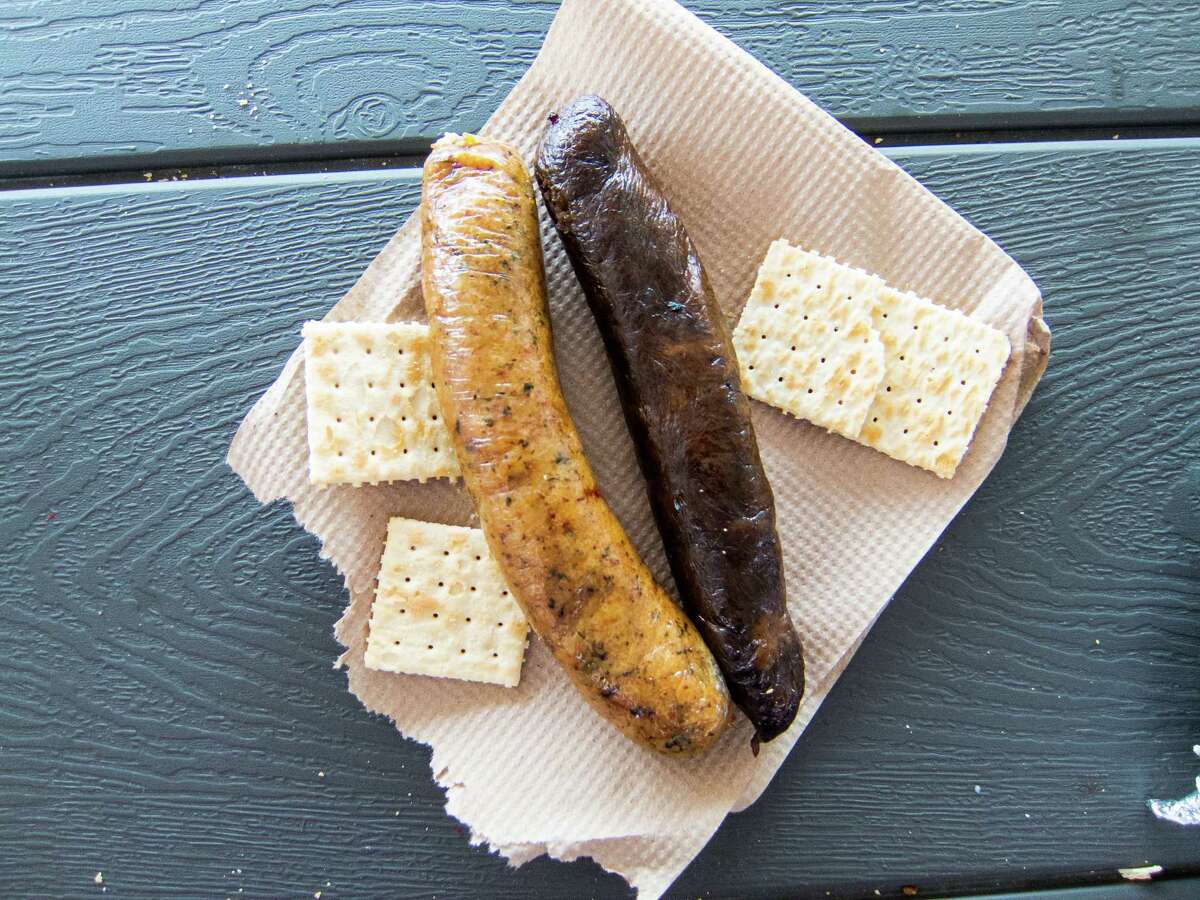 Smoked boudin is a Houston barbecue classic