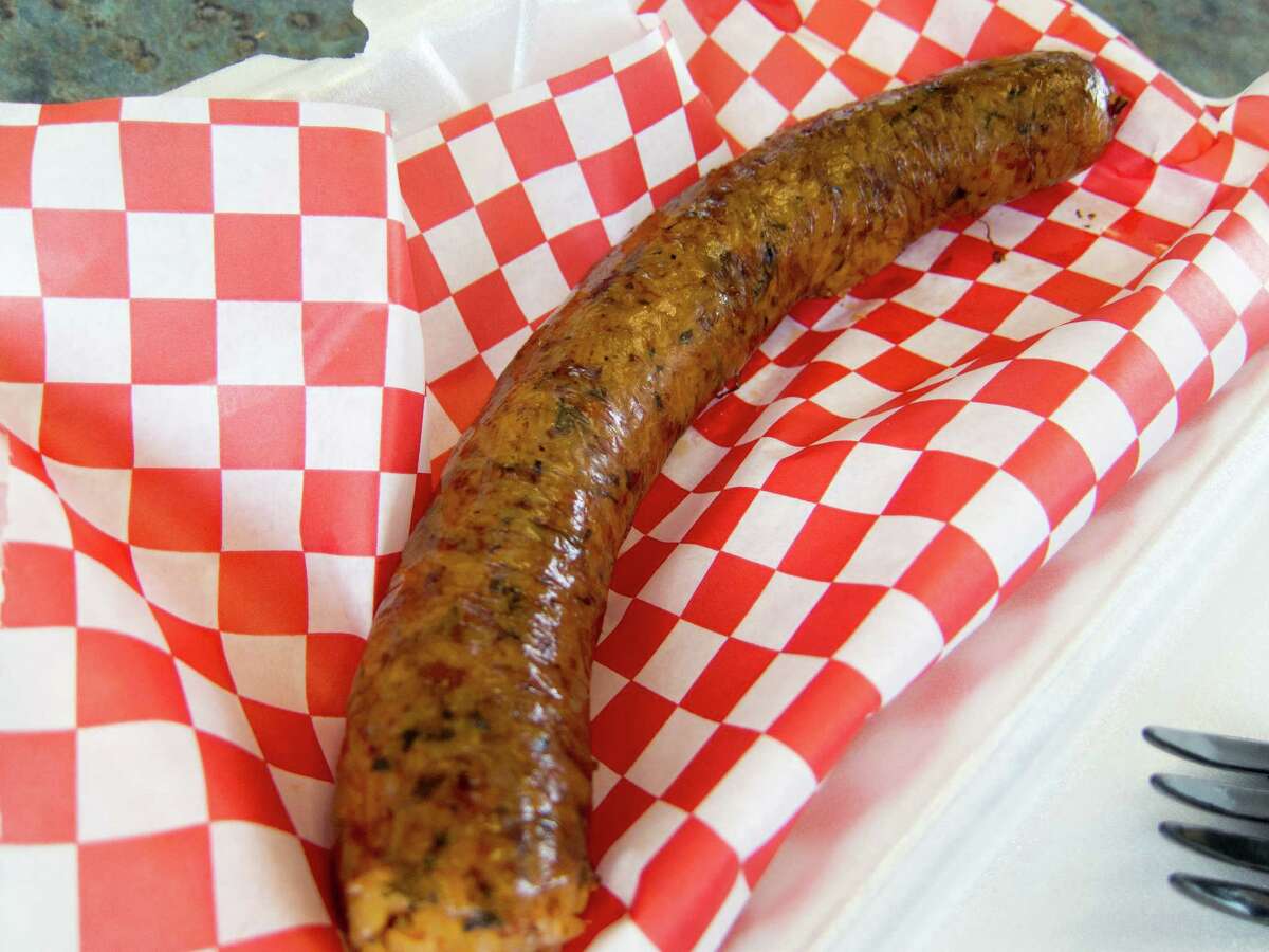 Smoked boudin is a Houston barbecue classic