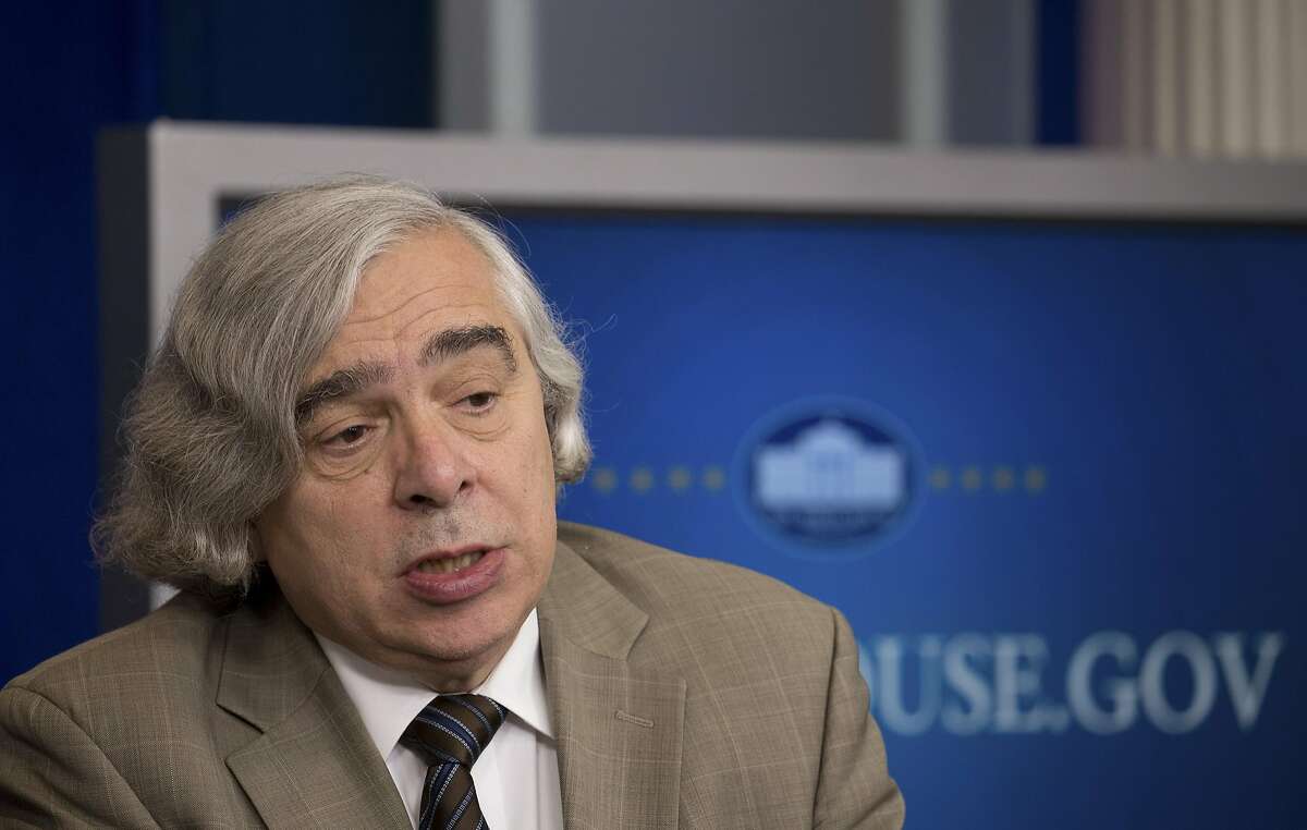 Secretary of Energy Ernest Moniz speaks to reporters about the nuclear deal with Iran, in Washington, July 31, 2015. As he struggles to sell his nuclear deal with Iran to resistant Republicans and Democrats in Congress, President Barack Obama describes it as a limited transaction in which Tehran gives up the bomb and gets sanction relief in return. (Stephen Crowley/The New York Times)