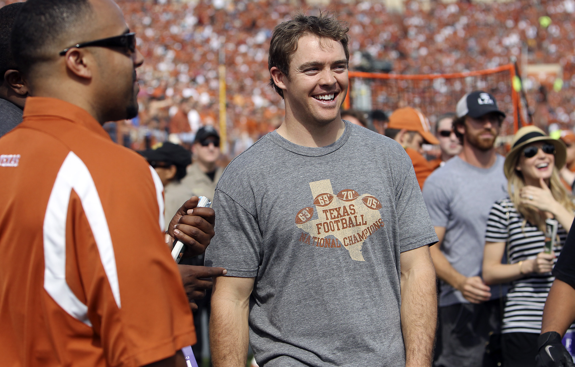 He looks like his dog died': Former Longhorn QB great Colt McCoy dons Tech  outfit after Texas' loss to Red Raiders