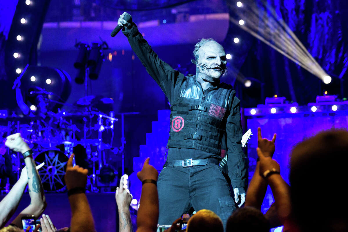 Slipknot's Corey Taylor was under the weather Tuesday night but he and the rest of Slipknot put on a hard-charging show at the MVP Arena in Albany. In this photo, Taylor performs at the Saratoga Performing Arts Center on July 31, 2015.