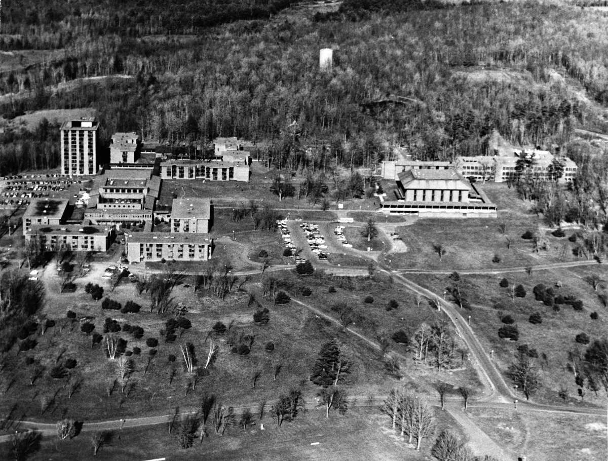 Skidmore College in Saratoga aerial view. Circa 1970. (Times Union Archive)