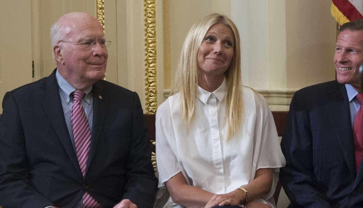 Senator Patrick Leahy (D-VT), here pictured with actress Gwyneth Paltrow, will have his choice of chairing the Senate Appropriations Committee or the Senate Judiciary Committee if Democrats capture control of the U.S. Senate next month.