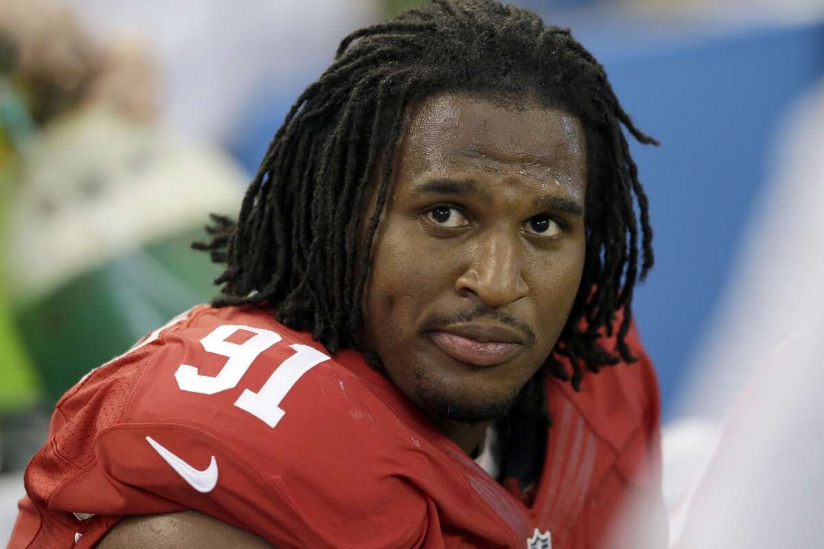 Dec. 17, 2014: Defensive end Ray McDonald is released from the team after a sexual assault investigation. On Aug. 31, he had been arrested on suspicion of domestic violence.