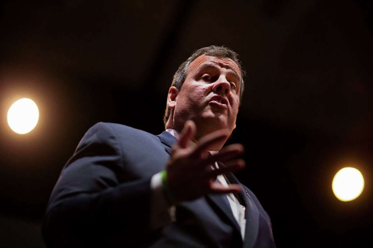 Republican presidential candidate, New Jersey Gov. Chris Christie, speaks at the RedState Gathering, Friday, Aug. 7, 2015, in Atlanta. (AP Photo/David Goldman)
