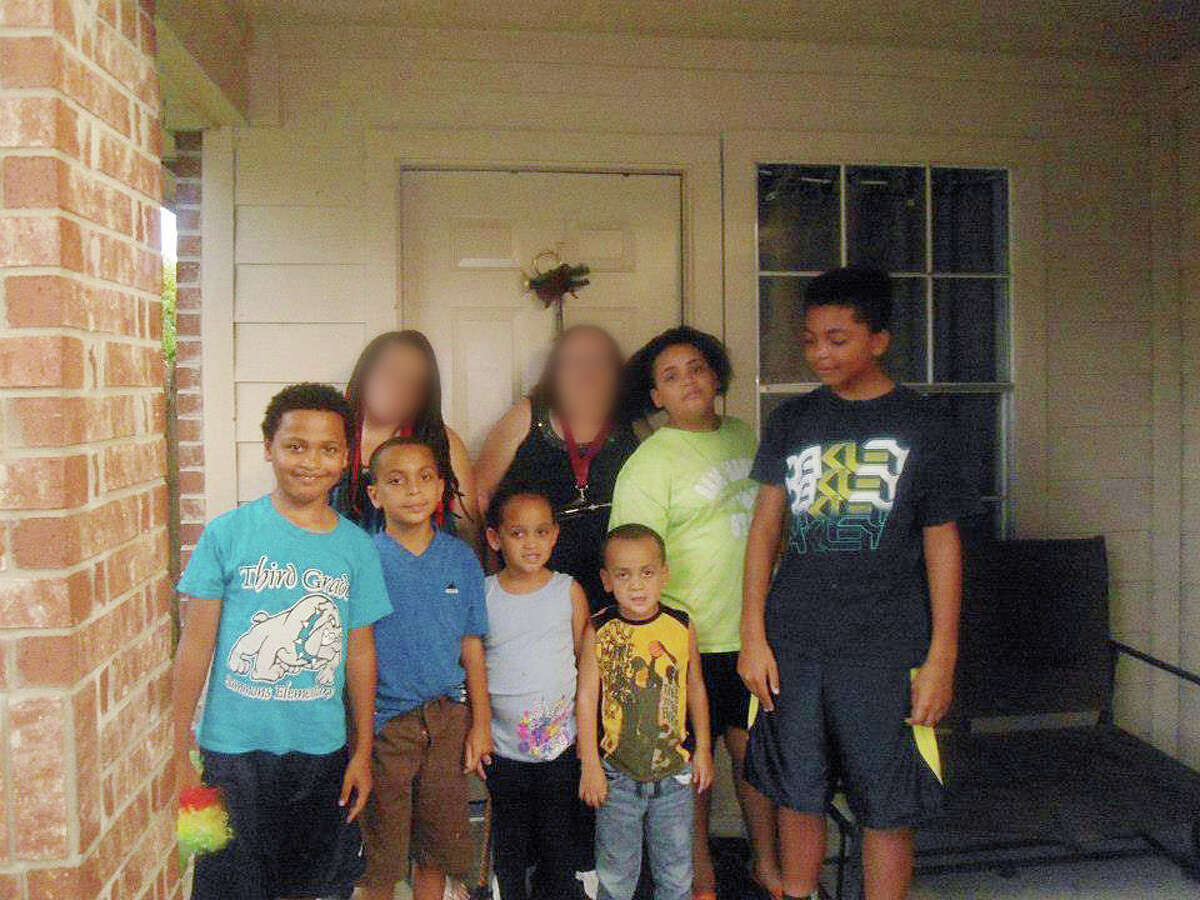 An undated photo of the six children killed in Saturday nightÃ©­s massacre in northwest Harris County was posted Sunday on a gofundme page set up for the family. The family did not want two of the family members in the people in photo identified and their faces have been intentionally blurred. They were not harmed. The children are, from left to right: Dwayne Jackson, Jr., 10; Caleb Jackson, 9; Trinity Jackson, 7; Jonah Jackson, 6; Honesty Jackson, 11; and Nathaniel Conley, 11. An undated photo of the six children killed in Saturday nightÃ©¢Ã©Ã©´s massacre in northwest Harris County was posted Sunday on a gofundme page set up for the family. The family did not want two of the family members in the people in photo identified and their faces have been intentionally blurred. They were not harmed. The children are, from left to right: Dwayne Jackson, Jr., 10; Caleb Jackson, 9; Trinity Jackson, 7; Jonah Jackson, 6; Honesty Jackson, 11; and Nathaniel Conley, 11.