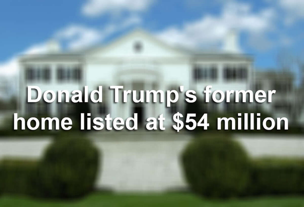 The former weekend home of real estate mogul Donald Trump is on the market for $54 million. Donald and Ivana Trump family owned the Greenwich, Connecticut mansion until the two divorced. Click through the slideshow to view the Trumps' past digs.