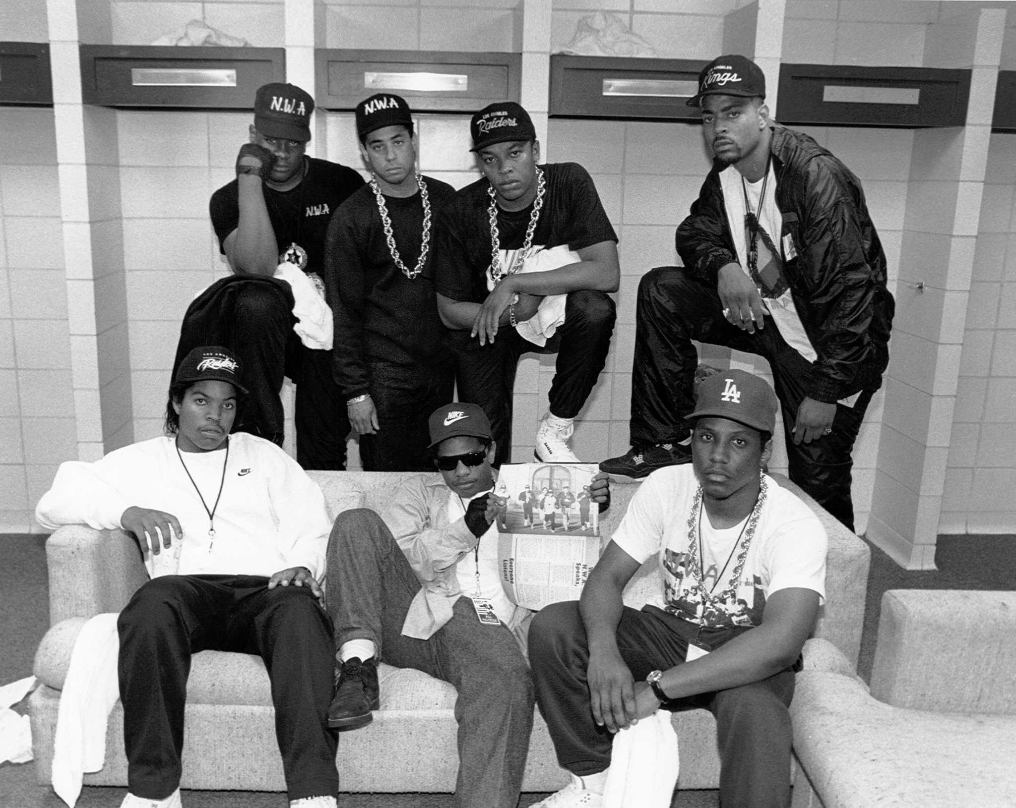 fbf Comin' straight outta Compton! Ice Cube and Eazy-E. Salute