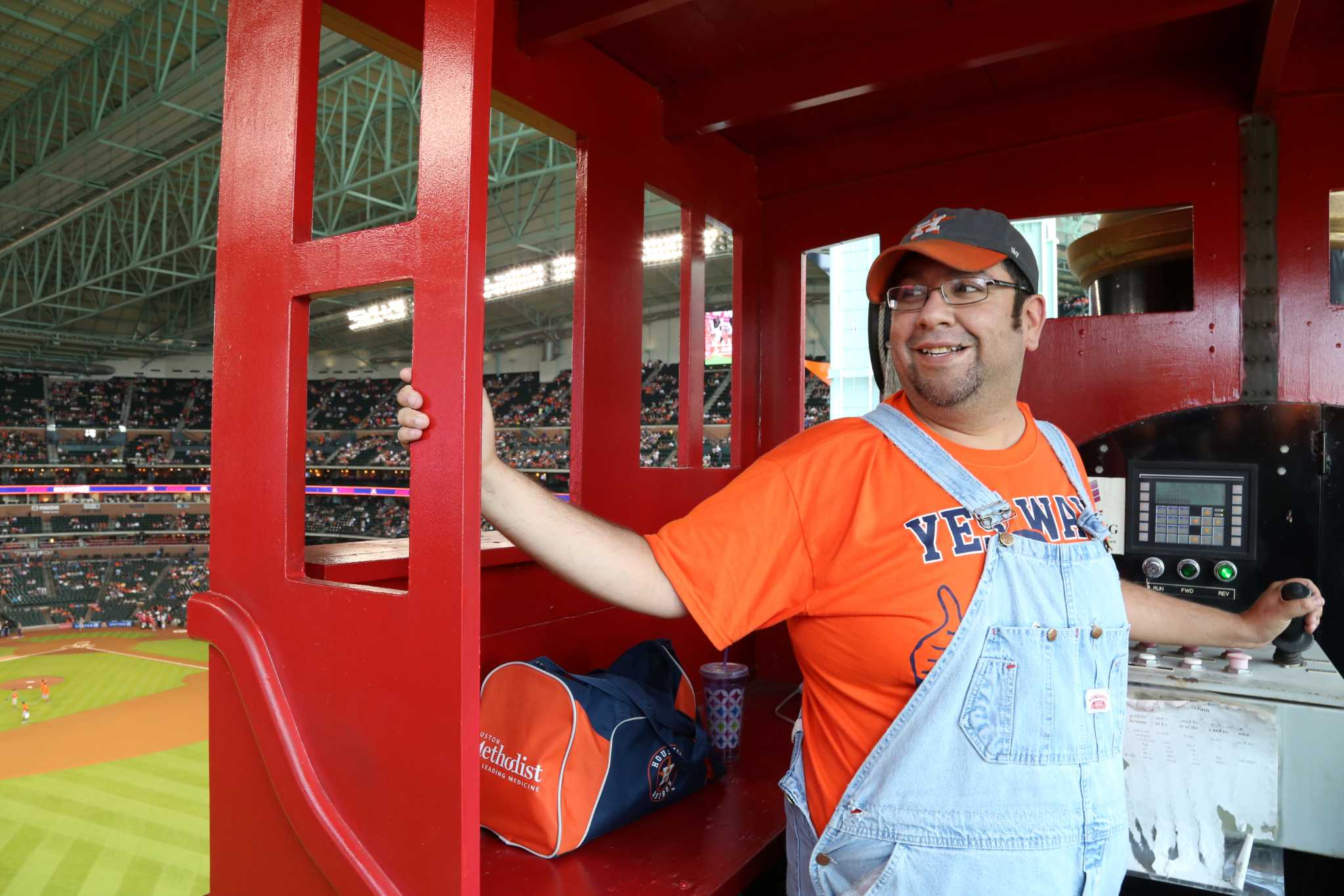 Astros Train Guy' only — and busiest — conductor in MLB