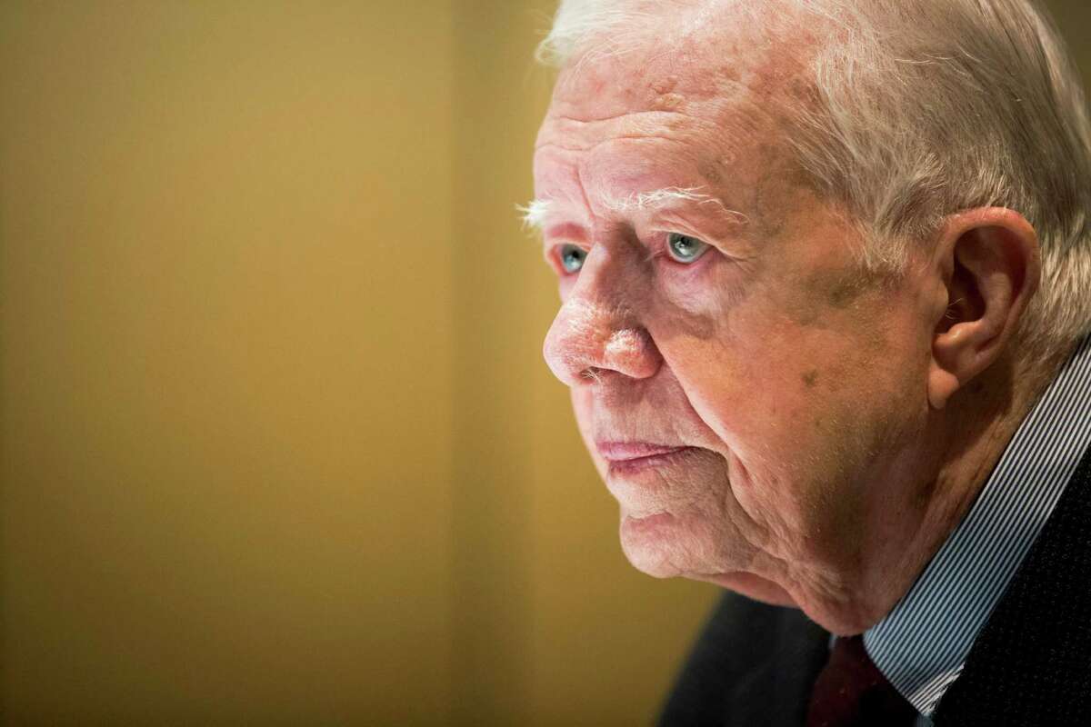 Former President Jimmy Carter said that he has been given a diagnosis of cancer. "Recent liver surgery revealed that I have cancer that now is in other parts of my body," the 90-year-old said in a statement. (Hilary Swift/The New York Times)