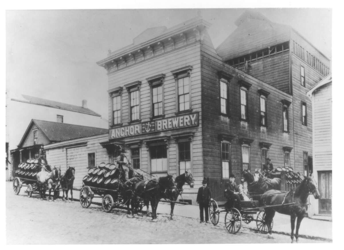 Anchor Brewery, 1906, on Pacific Avenue between Larkin and Hyde Street.