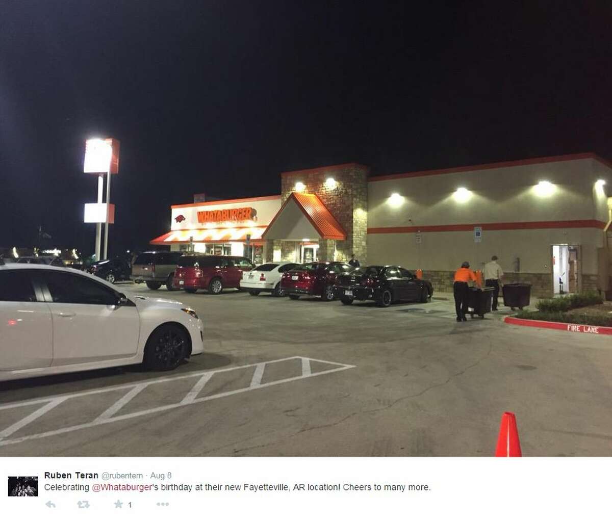 People in Northwest Arkansas finally got a taste of Whataburger and