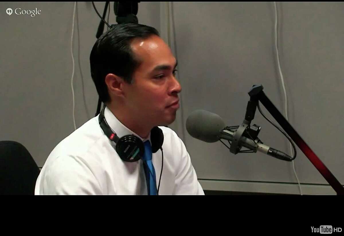 Screenshot of HUD Sec. Julian Castro from today's "The Diane Rehm Show" on NPR, from NPR website Aug. 17, 2015. Castro insisted he’s focused on his Cabinet role, but added “I’d be lying” if he said he wasn’t interested in another office.
