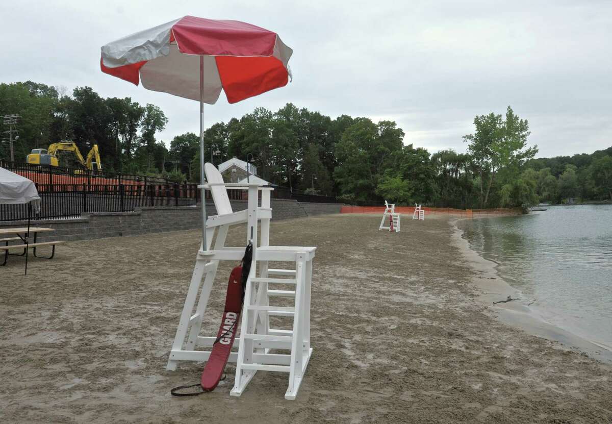 File photo of the Brookfield Town Park Beach, which is closed until further notice.