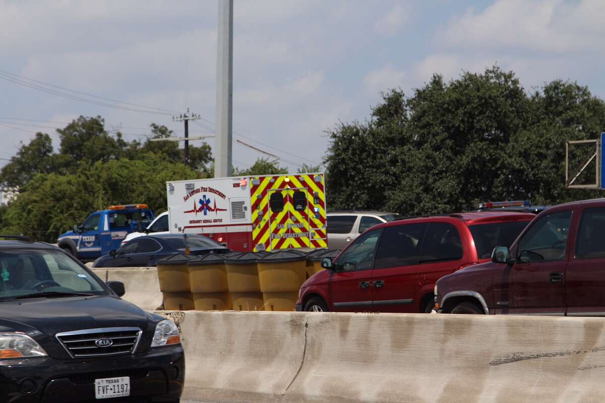 One hospitalized after 3car crash on I35 near downtown
