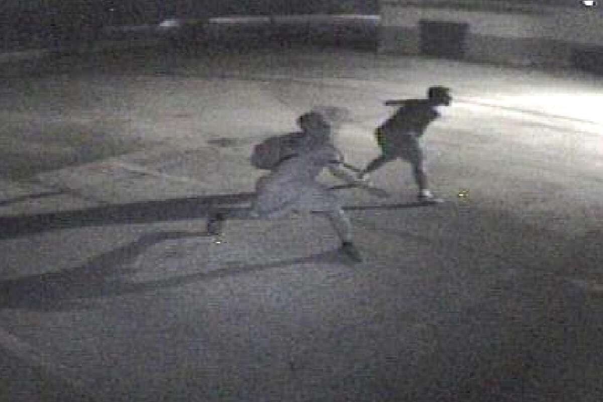 San Antonio police need help identifying these two men, who are believed to be connected to the Jewish Community tagging.