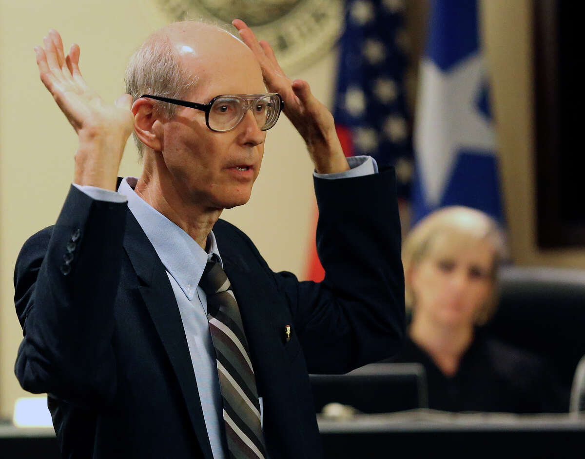 Defense attorney James Oltersdorf explains how his client surrendered rather than fight as Bo Jett Littleton listens to closing arguments in his sentencing on kidnapping charges on August 19, 2015.