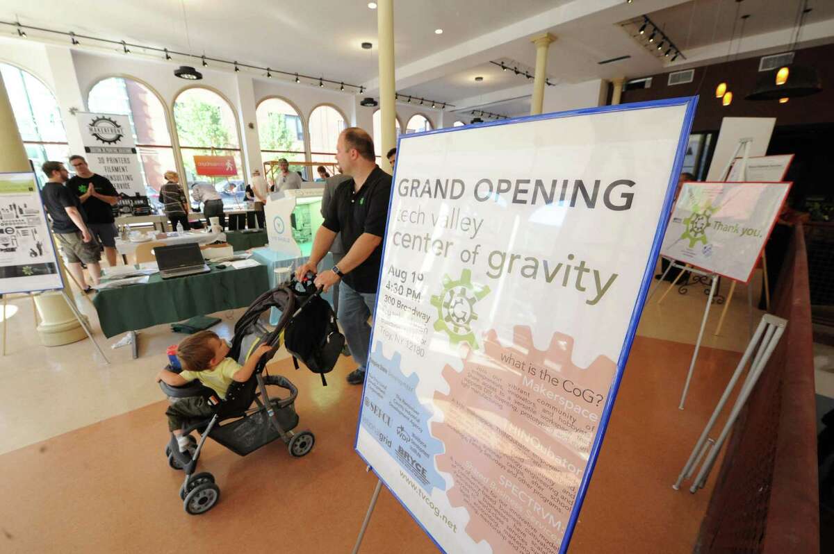 Opening of new Tech Valley Center of Gravity and incubator space at the historic Quackenbush Building on Wednesday Aug. 19, 2015 in Troy, N.Y. (Michael P. Farrell/Times Union)