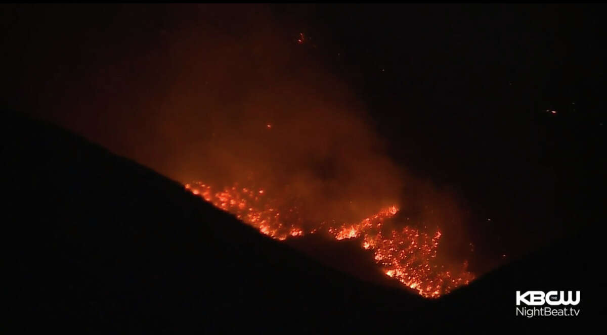 The "Tesla fire" has burned over 2,500 acres In the hills east of Livermore.