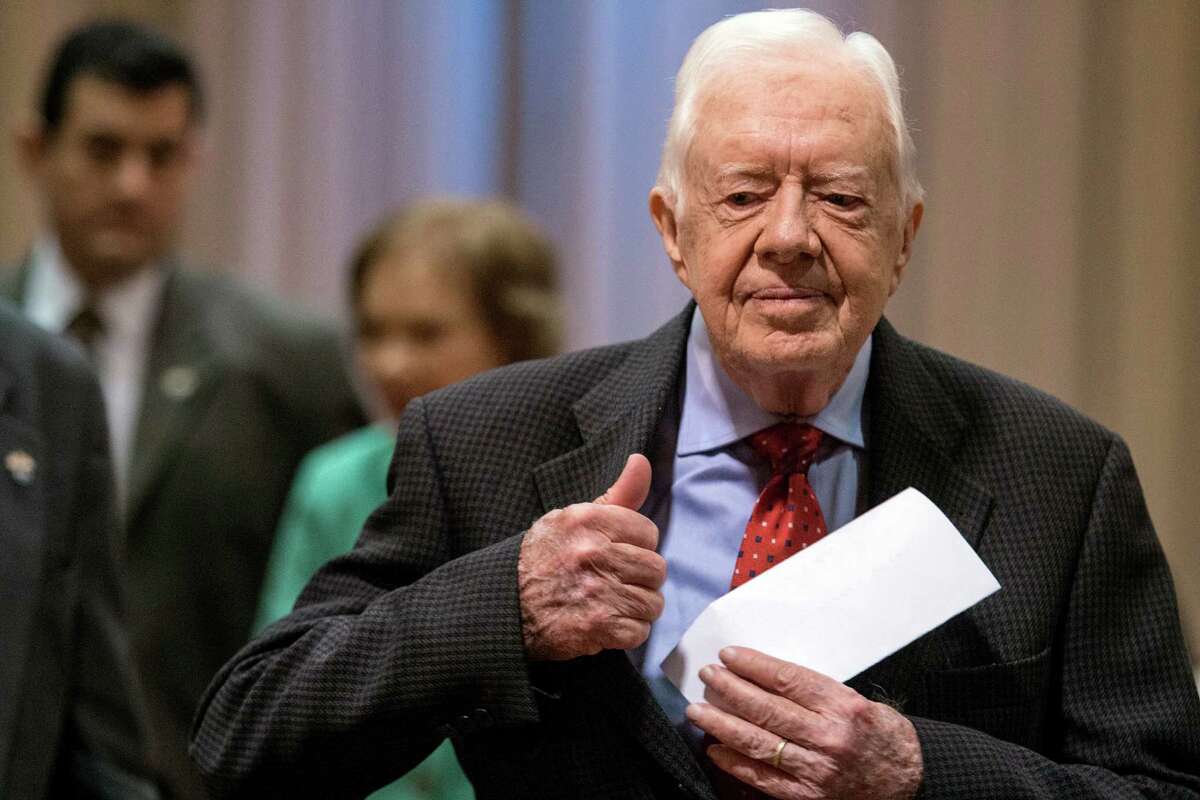 Former President Jimmy Carter says he is "surprisingly at ease with whatever comes." a