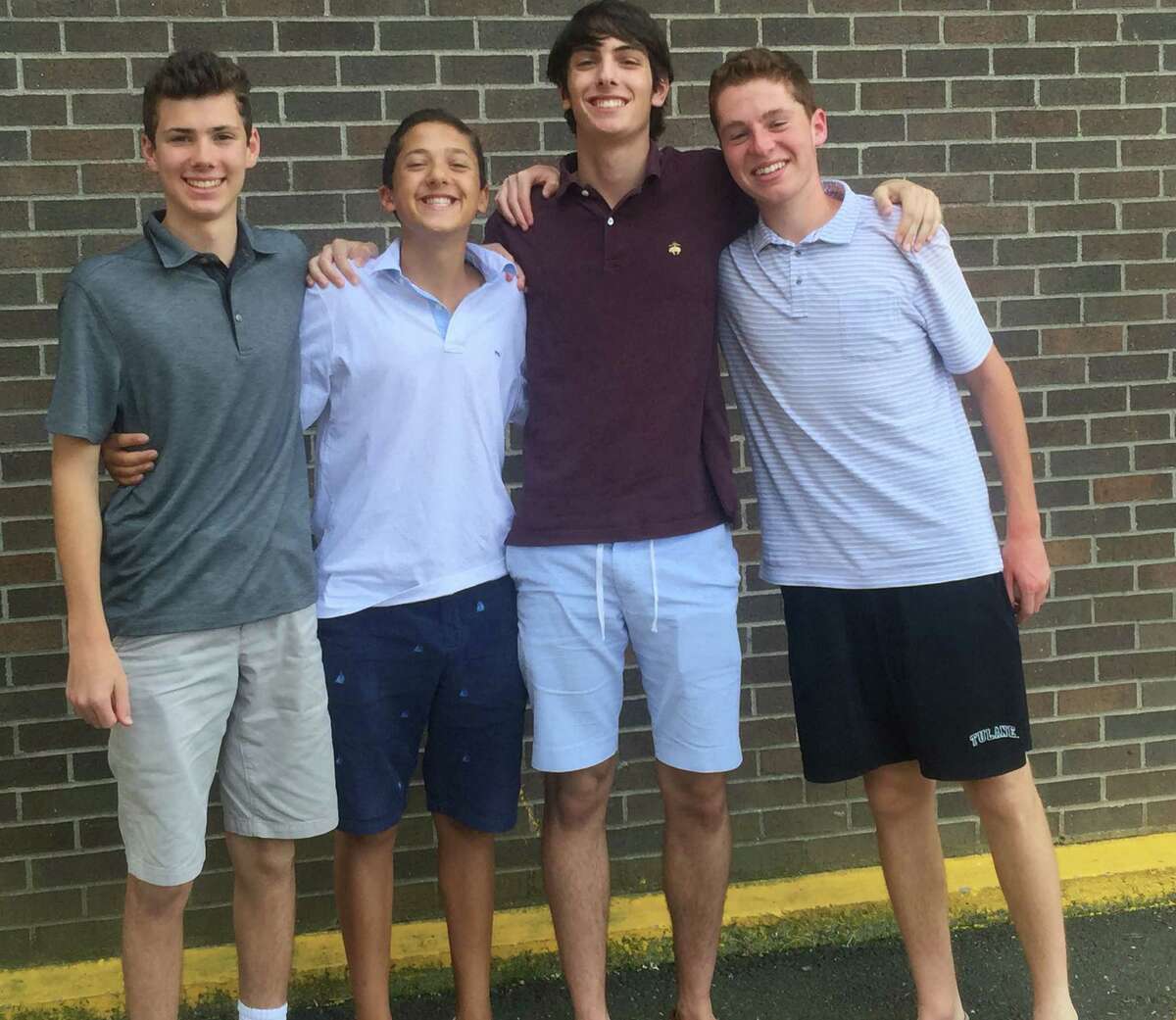 From left: Cooper Boardman, Zach Edelman, Adam Kaplan and Jacob Bonn have continued the award-winning tradition of the WWPT and TV stations.