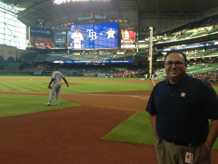 Authentication manager Mike Acosta makes sure Astros fans get the