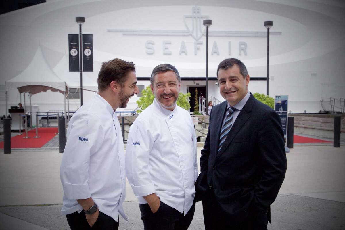 The Roca brothers - pastry chef Jordi Roca, from left, head chef Joan Roca and sommelier Josep Roca - run the No. 1-rated restaurant in the world, El Celler de Can Roca in Girona, Spain. They are participating in the 2015 Roca culinary tour sponsored by BBVA Compass. The tour visits Houston﻿Monday-Wednesday.