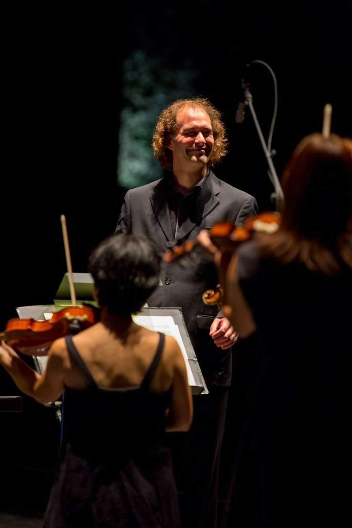 Conductor Antoine Plante leads Mercury the Orchestra Redefined during Mercury @ Miller 2014.
