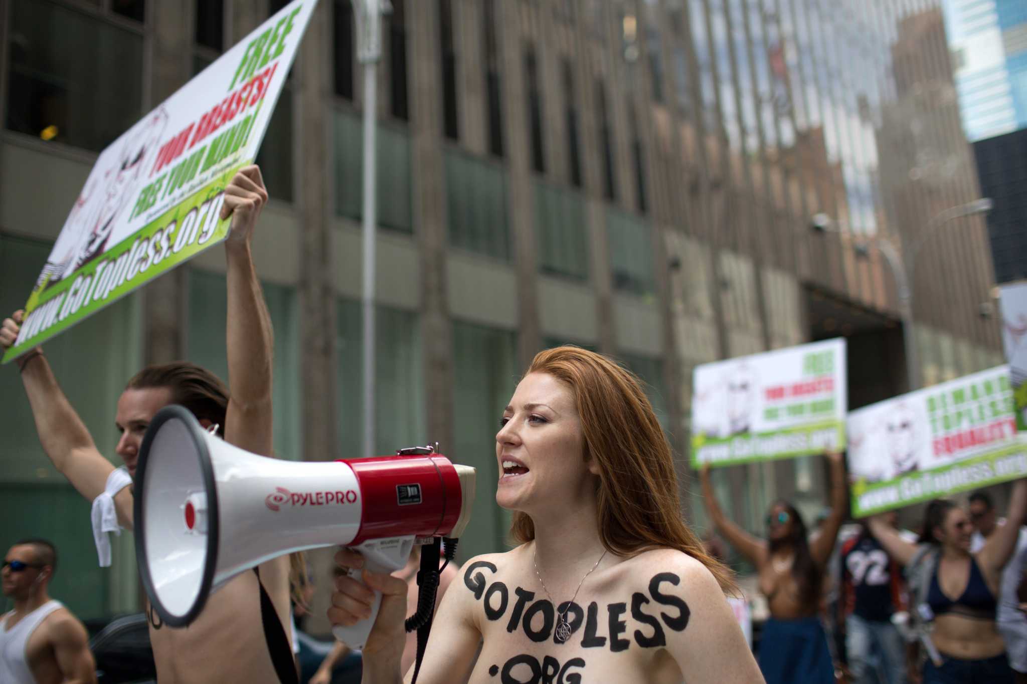 NY stages topless parade with 60 cities worldwide