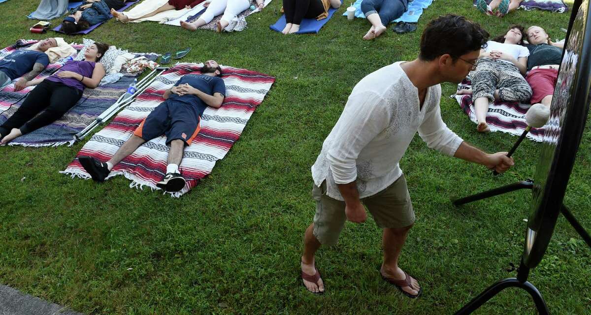 Photos; Gong bath at Saratoga Spa State Park