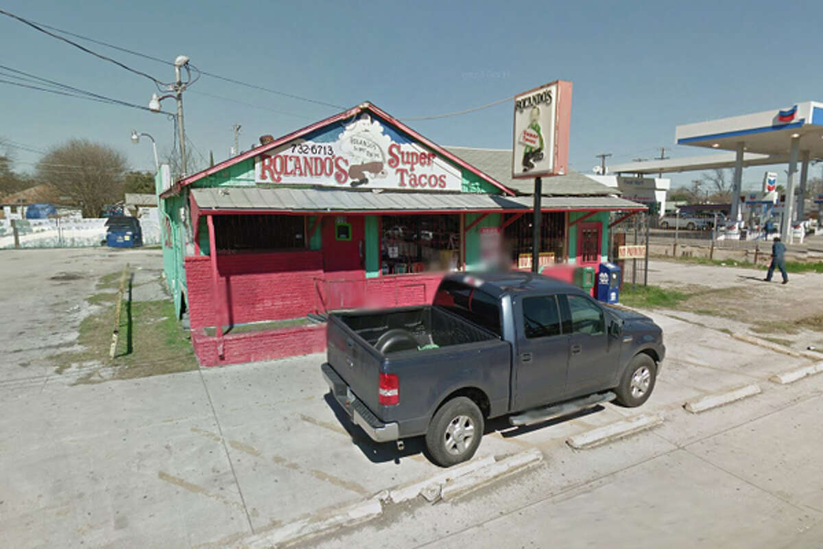 Rolando's Super Tacos: 919 W. Hildebrand, San Antonio, Texas 78201Date: 07/20/2016 Score: 56Highlights: Roaches seen in establishment, food not protected from cross contamination (raw foods stored over ready-to-eat foods in all coolers), employees did not wash their hands properly, toxic chemicals stored near food and wares, no Certified Food Manager (CFM) present at time of inspection