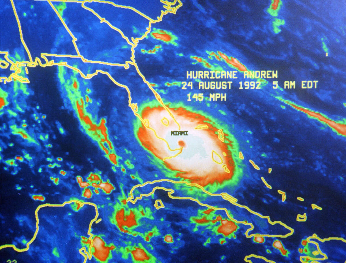 Hurricane Andrew, at the time the costliest storm in US history, made