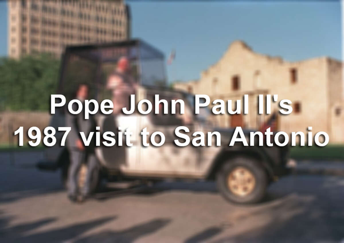 Pope John Paul II visited San Antonio in September 1987. The estimated 350,000-plus people who celebrated Mass with the pope during that visit stands as a Texas record for an audience at a single event. Here's a look back at his historic visit.