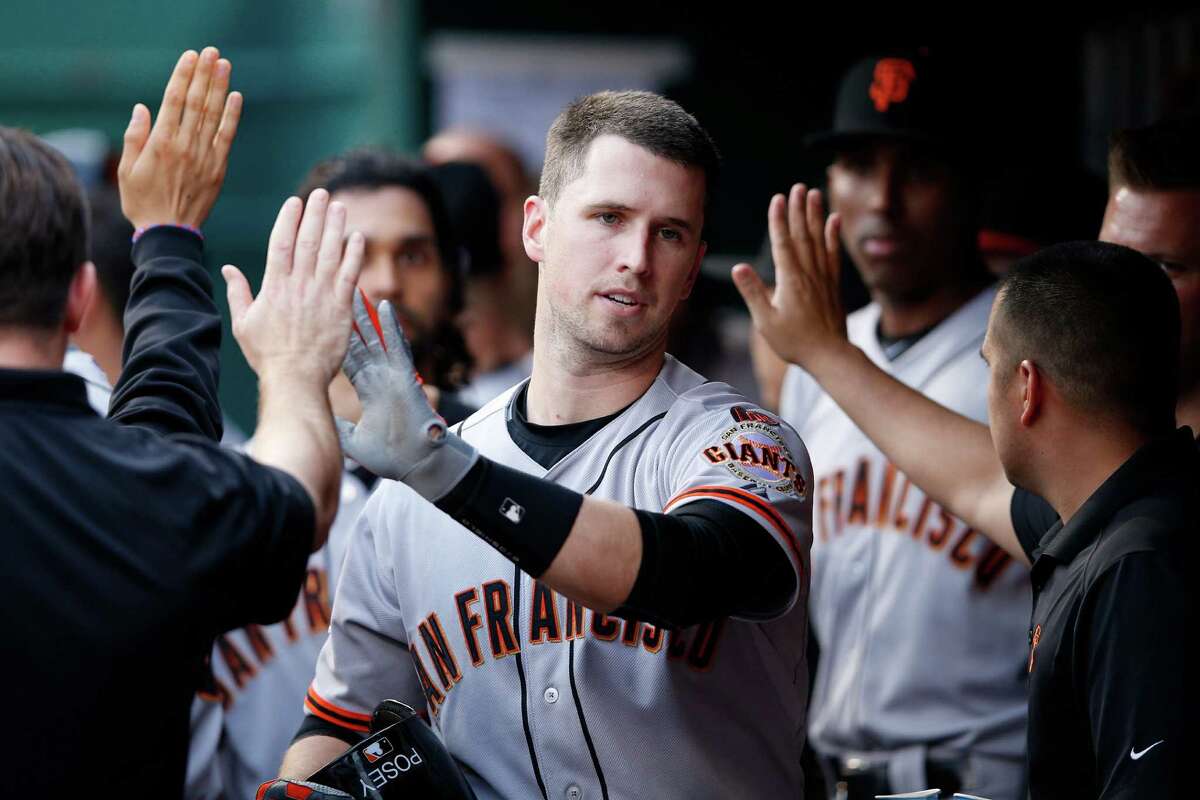 Buster Posey by Mike Stobe