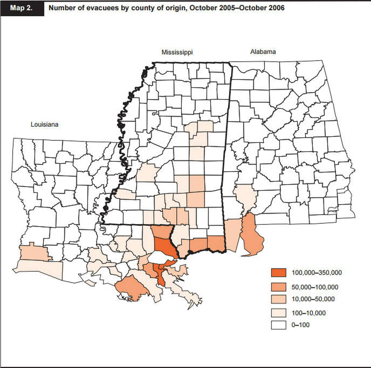 16 maps and charts that show Hurricane Katrina's deadly impact