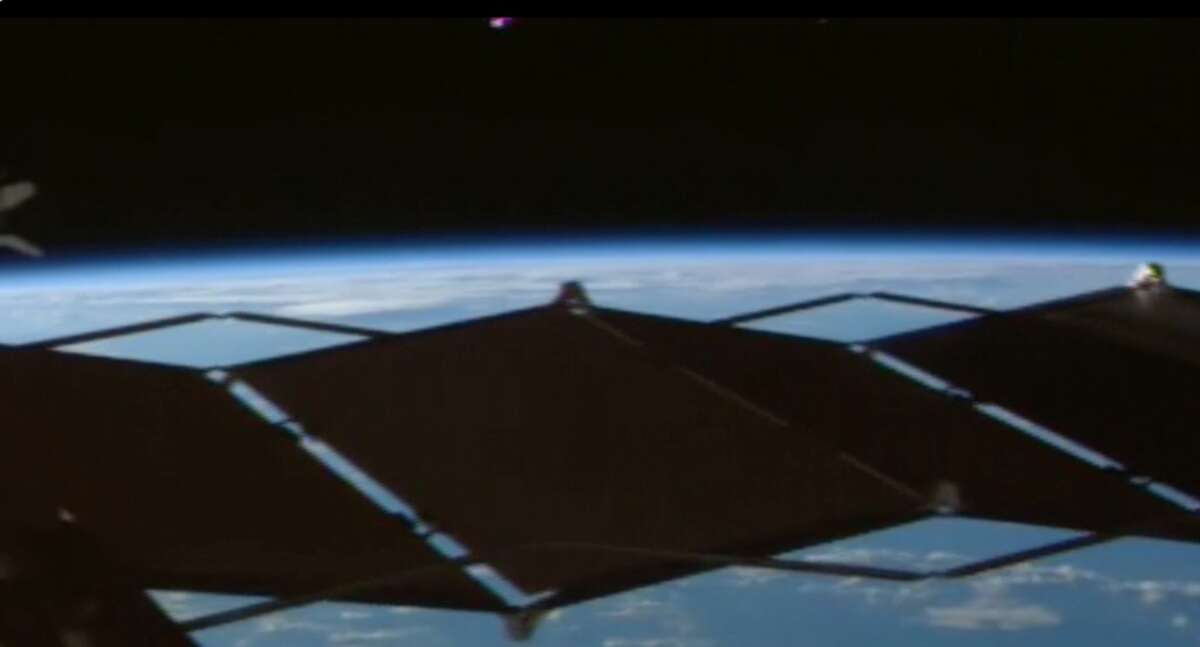 This images was taken from the original recording of live video feed from the International Space Station on Aug. 3.